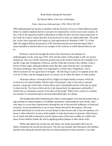 Body Ritual Among the Nacirema: An Anthropological Study