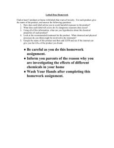 Lethal Dose Homework