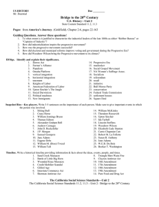 US History: Bridge to the 20th Century Study Guide