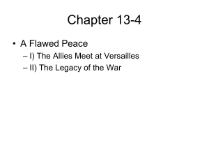 Chapter 13-4 • A Flawed Peace