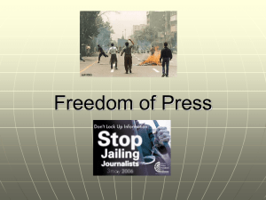 Freedom of Press