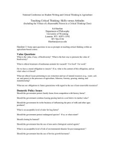 Teaching Critical Thinking: Skills versus Attitudes