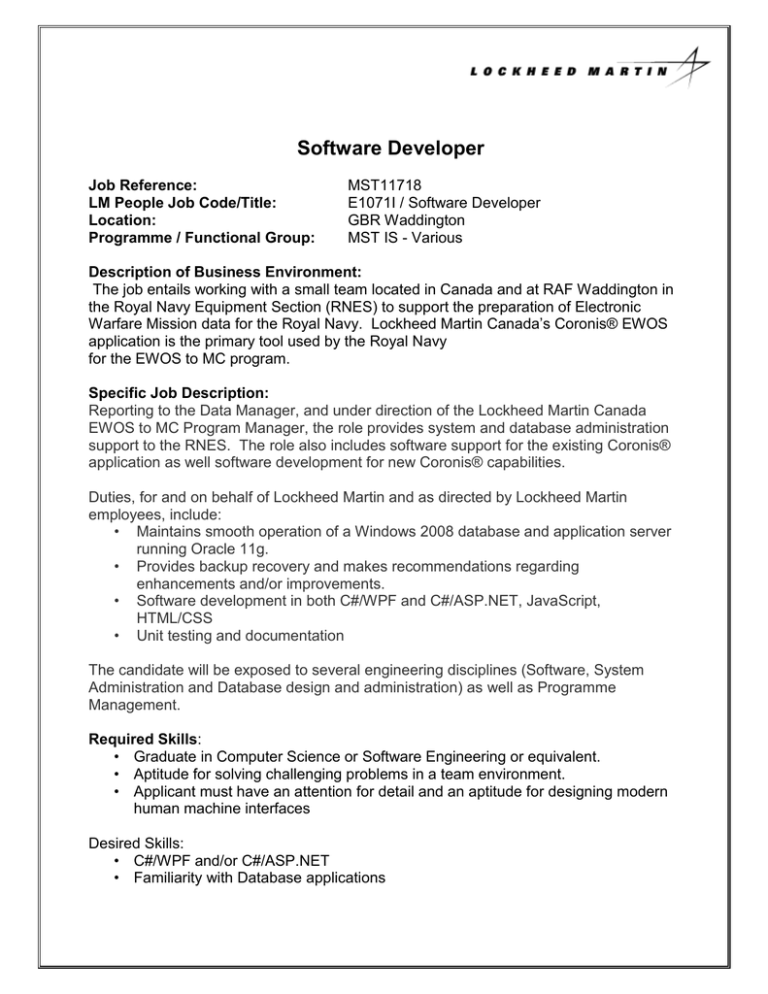 Software Developer