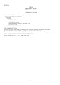 FRE-FE TENDER SPECIFICATIONS
