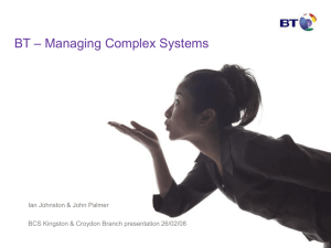 – Managing Complex Systems BT Ian Johnston &amp; John Palmer