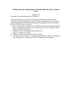 Timing and style of deposition on humid temperate fans, Vermont, U.S.A.