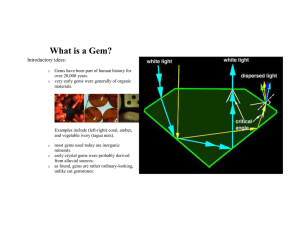 What is a Gem? Introductory ideas: