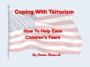 Coping With Terrorism How To Help Ease Children’s Fears By Donna Hanusch