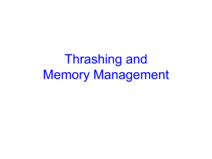 Thrashing and Memory Management