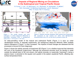 Impacts of Regional Mixing on Circulations