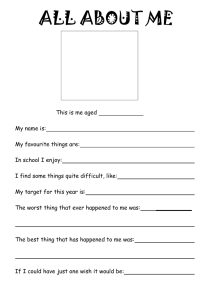 ALL ABOUT ME