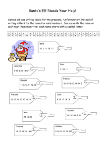 Santa’s Elf Needs Your Help!
