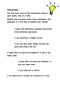 Instructions: Cut and stick each of the statements below in how