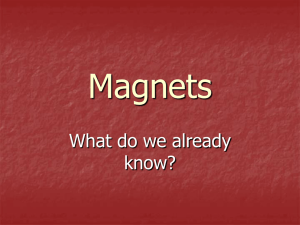 Magnets What do we already know?