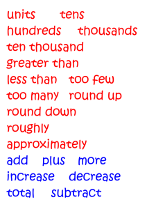 units      tens ten thousand greater than