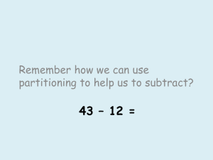 43 – 12 = Remember how we can use