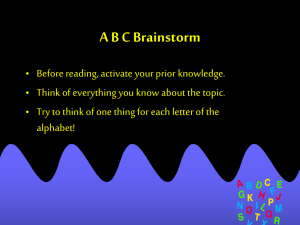 A B C Brainstorm