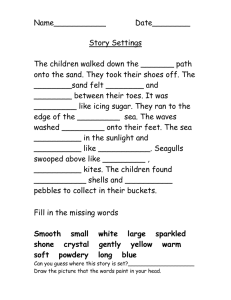 Beach Story Setting Worksheet: Descriptive Writing Practice