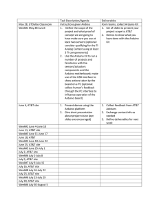 Task Description/Agenda Deliverables May 28, UTDallas Classroom