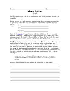 Alarm Systems
