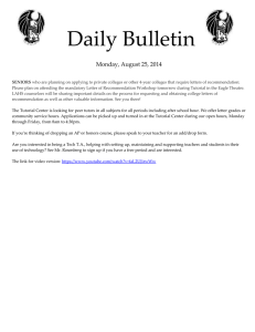Daily Bulletin  Monday, August 25, 2014