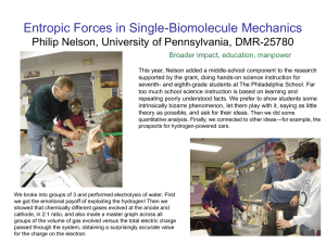 Entropic Forces in Single-Biomolecule Mechanics Philip Nelson, University of Pennsylvania, DMR- 25780