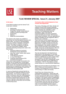 TLAC REVIEW SPECIAL  Issue 21, January 2007
