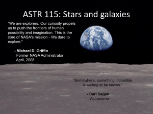 ASTR 115: Stars and galaxies