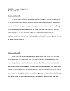 ENGL&amp;101 – English Composition I Sample Conclusion #1