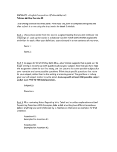 ENGL&amp;101 – English Composition I (Online &amp; Hybrid)
