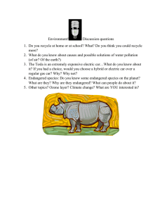 Environment! Discussion questions