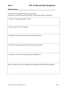 Quiz 4 RES 134 Site and Water Management Student Name  _______________________________________________