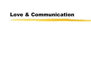 Love &amp; Communication