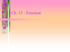 Ch. 13 - Emotion