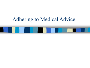 Adhering to Medical Advice