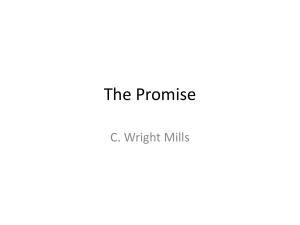 The Promise C. Wright Mills