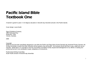 Pacific Island Bible Textbook One