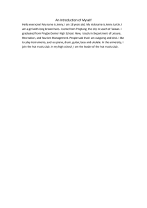 An Introduction of Myself