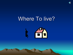Where To live?
