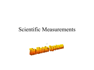Scientific Measurements .