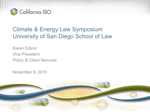 Climate &amp; Energy Law Symposium Karen Edson Vice President
