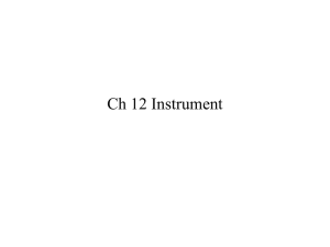 Ch 12 Instrument
