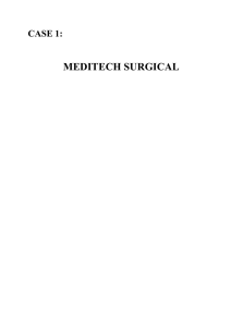 Meditech Surgical Case Study: Product Launch & Manufacturing Issues