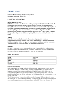 STUDENT REPORT