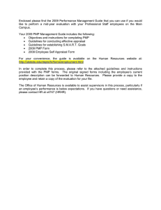 Enclosed please find the 2009 Performance Management Guide that you... like  to  perform  a  mid-year ...