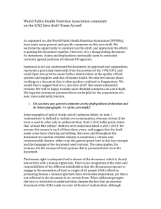World Public Health Nutrition Association comments