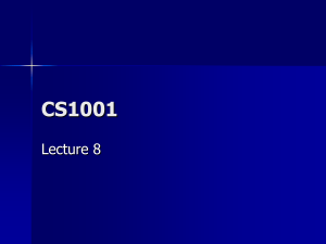 CS1001 Lecture 8
