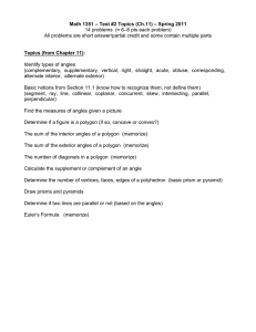 – Test #2 Topics (Ch.11) – Spring 2011 Math 1351 14