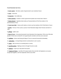 French Revolution Key Terms: Definitions & Vocabulary
