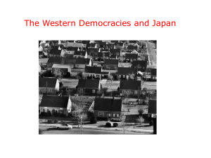 Western Democracies & Japan: Post-WWII Changes